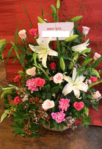 スタンド花　花束　花ギフト　花を贈る　フラワーギフト　誕生日花yuri-yoko
