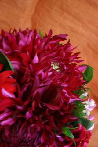 スタンド花　花束　花ギフト　花を贈る　フラワーギフト　誕生日花ダリアアップ