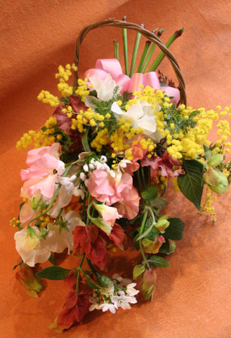 スタンド花　花束　花ギフト　花を贈る　フラワーギフト　誕生日花ねもとさんスプレイ