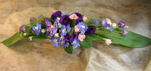 スタンド花　花束　花ギフト　花を贈る　フラワーギフト　誕生日花きみえさん紫