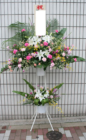 スタンド花　花束　花ギフト　花を贈る　フラワーギフト　誕生日花yuri-2dan