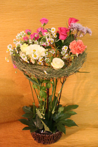 スタンド花　花束　花ギフト　花を贈る　フラワーギフト　誕生日花hukunishisan-kranz