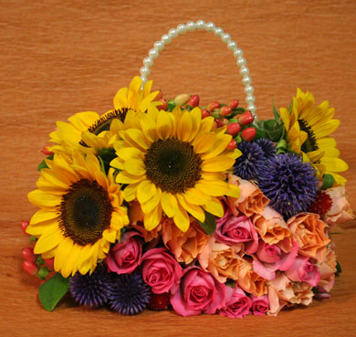 スタンド花　花束　花ギフト　花を贈る　フラワーギフト　誕生日花ふくにしさん　バッグ