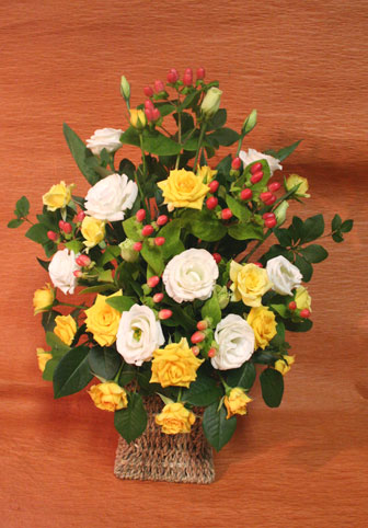 スタンド花　花束　花ギフト　花を贈る　フラワーギフト　誕生日花いしやまさん
