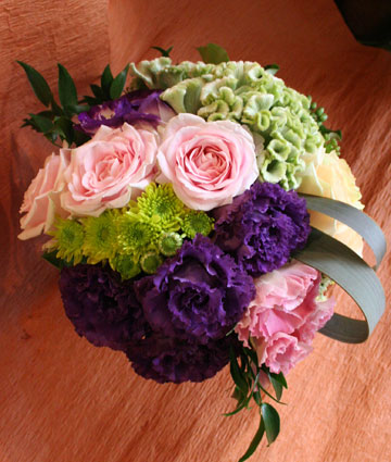 スタンド花　花束　花ギフト　花を贈る　フラワーギフト　誕生日花きみえさん　紫トルコ